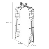 Immagine di Arco da Giardino in Ferro 120x44x203 cm