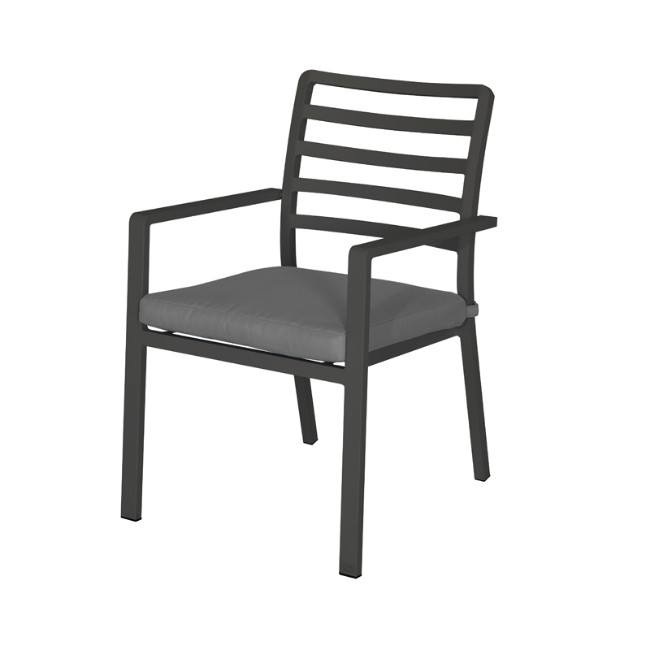 Immagine di Poltrona Elba in Alluminio Grigio/Grigio