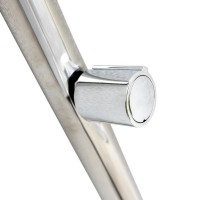Immagine di Doccia in Acciaio Inox da Esterno con Rubinetto Lavapiedi 