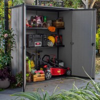 Immagine di Keter High Store+ Porta Attrezzi da Giardino in Duotech 140 x 74 x 170 cm