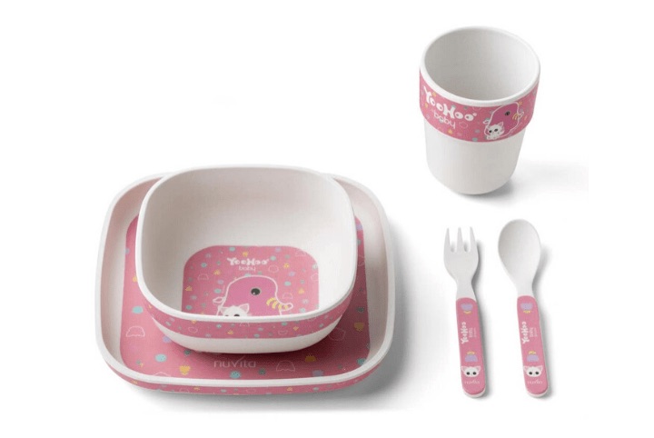 Set 3 Ciotole Per Bambini Con Ventosa - In Silicone Alimentare, Antisperdito E Senza BPA, Colore Rosa - Foto 11