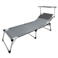 Immagine di Lettino Pieghevole Shell XXL in Alluminio Grigio