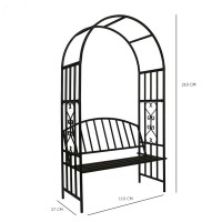 Immagine di Arco da Giardino con Panca 110x37x210