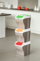 Immagine di Bama Set Pattumiera Poker Plus con 3 Contenitori da 27 Litri 