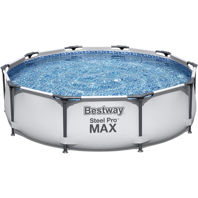 Bestway Piscina Rotonda Steel Pro MAX 56418 - 366x100cm con Filtro a Cartuccia