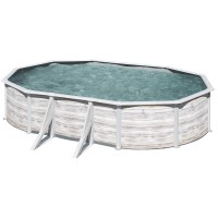 Piscina Ovale Finlandia KIT610N - 610x375x120cm Gre