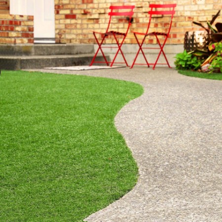 FUBESK Tappeto Erboso Artificiale Verde Finto Sintetico Giardino