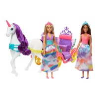 Unicorno Barbie Carrozza Arcobaleno Paniate Barbie Dreamtopia Con