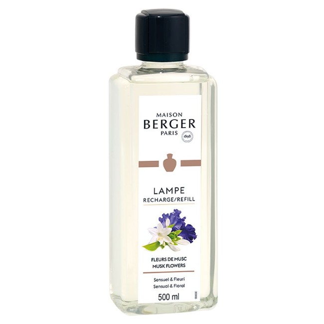 Maison Berger Fleurs de Musc - Ricarica per Lampada Catalitica Lampe Berger 500 ml