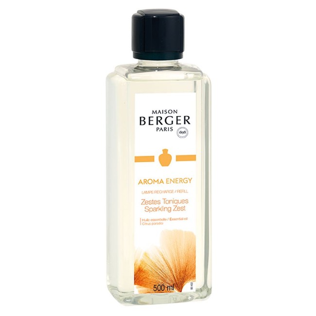 Maison Berger Aroma Energy Zestes Toniques - Ricarica per Lampada Catalitica Lampe Berger 500 ml