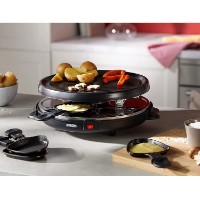 party grill raclette da 2 a 6 persone piastra removibile