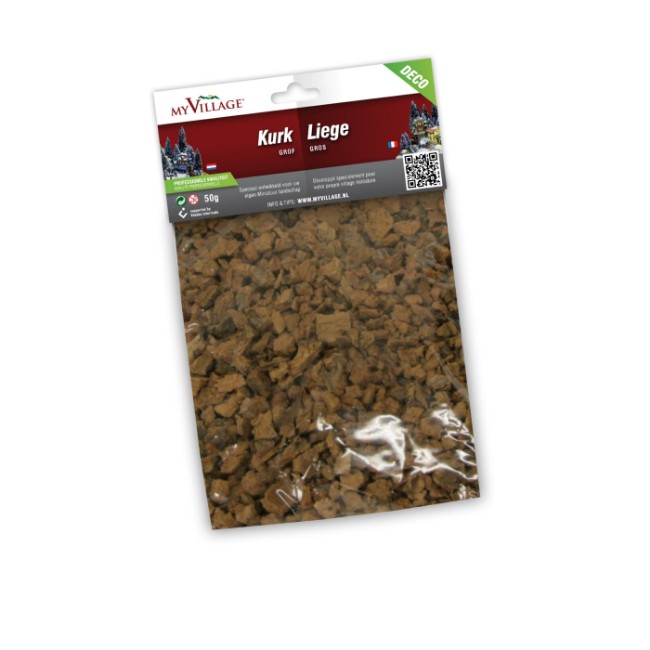 Materiale Decorativo Sughero Grana Grossa 50gr Myvillage Lemax Presepi