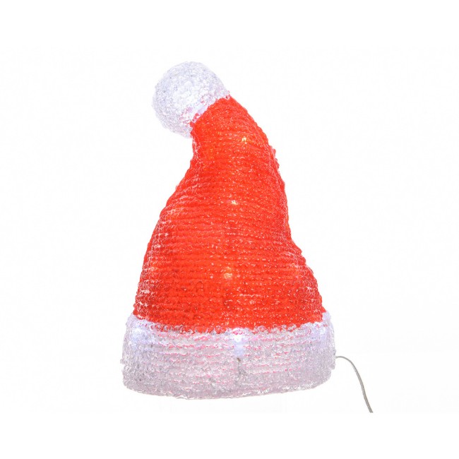 Cappello di Babbo Natale Luminoso 21 cm