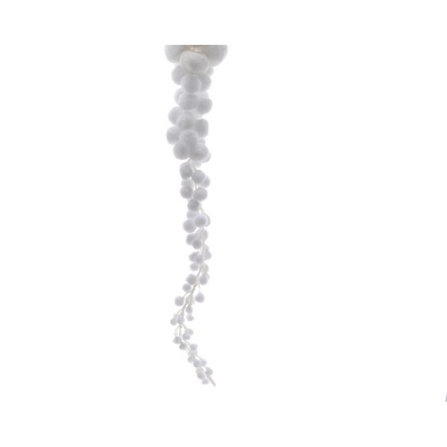 Immagine di Pendente Palle di Neve 50cm Bianco