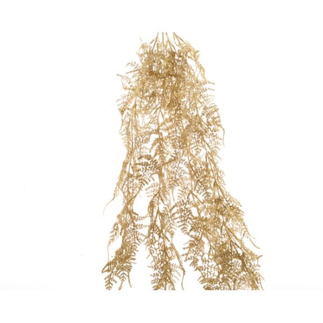 Immagine di Addobbo Floreale Ramo Pendente 110cm Oro Chiaro