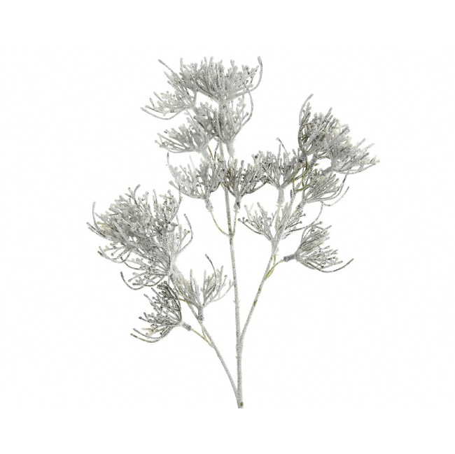 Immagine di Addobbo Floreale Ramo Pungitopo 68cm Argento