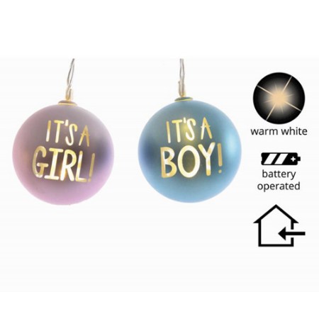 Catena Newborn a Led 1,8m Trasparente a Luce Calda