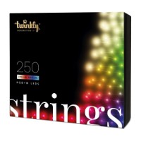 Twinkly Strings Special Edition catena 250 led rgb+w programmabile con cavo trasparente
