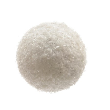 Palla di Neve 20cm Bianco Glitter