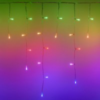 twinkly icicle tenda programmabile da 190 led rgb luminosi