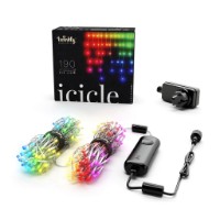 twinkly icicle tenda programmabile da 190 led rgb luminosi