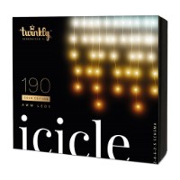 twinkly icicle gold edition tenda programmabile da 190 led rgb+w luminosi