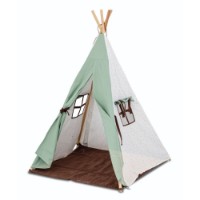 Tenda Teepee Moovie Be Wild Verde Cuoricini