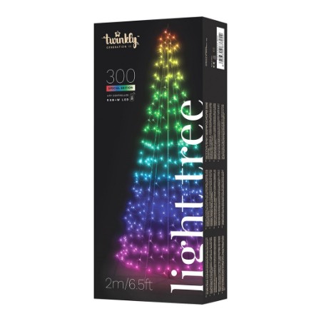 Twinkly Light Tree albero conico programmabile con 300 led rgb+w luminosi e colorati