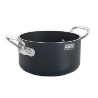 Casseruola Alta 2 Maniglie AlBlack Pentole Agnelli