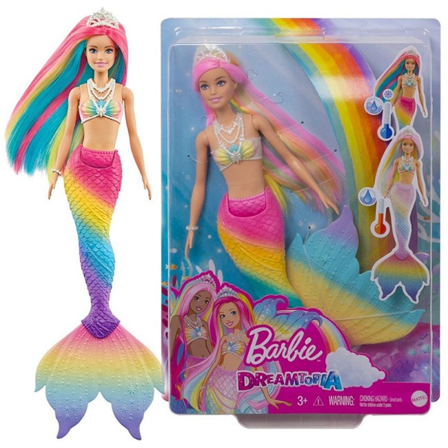 Paniate Mattel Barbie Sirena Cambia Colore Bambole Fashion in