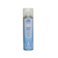 Spray Glitter Argento per Decorazioni Natalizie 100ml