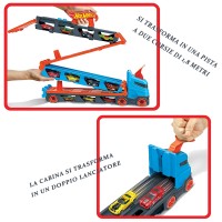 Immagine di Hot Wheels Camion 2 in 1 Trasportatore E Pista