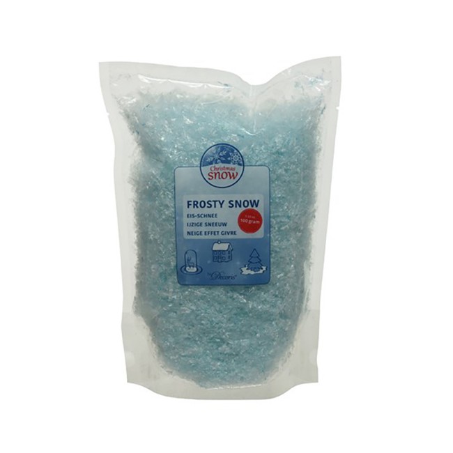 Sacchetto Polvere Neve Iridescente Blu con Glitter