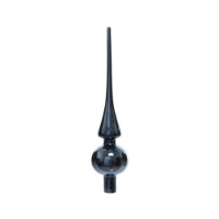 Puntale Albero Natale 26cm in Vetro Blu Notte