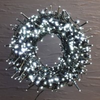 Catena luminosa 800 Microled Bianco Freddo con Giochi Luce e Funzione Memoria, IP44, uso interno/esterno