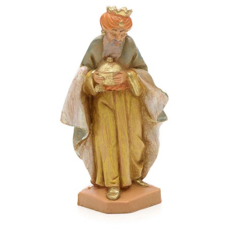 Re Magio Mulatto a Piedi per Presepe 6,5cm
