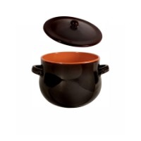 Pentola Bombata con Coperchio De Silva Ceramiche