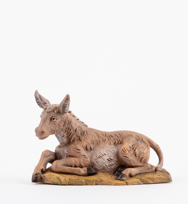 Asino Seduto per Presepe 12cm