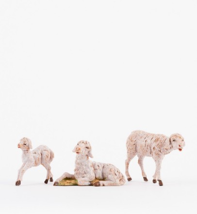 Famiglia Pecore per Presepe 12cm