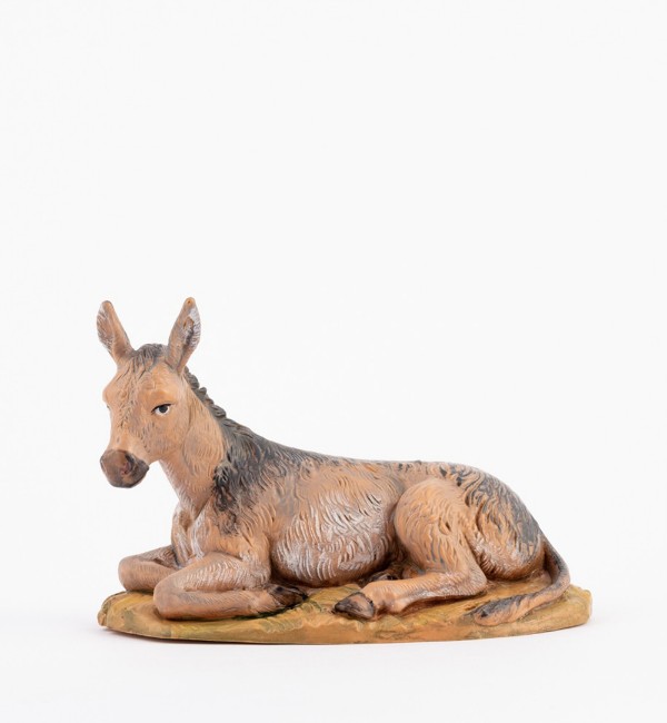 Asino Seduto per Presepe 19cm