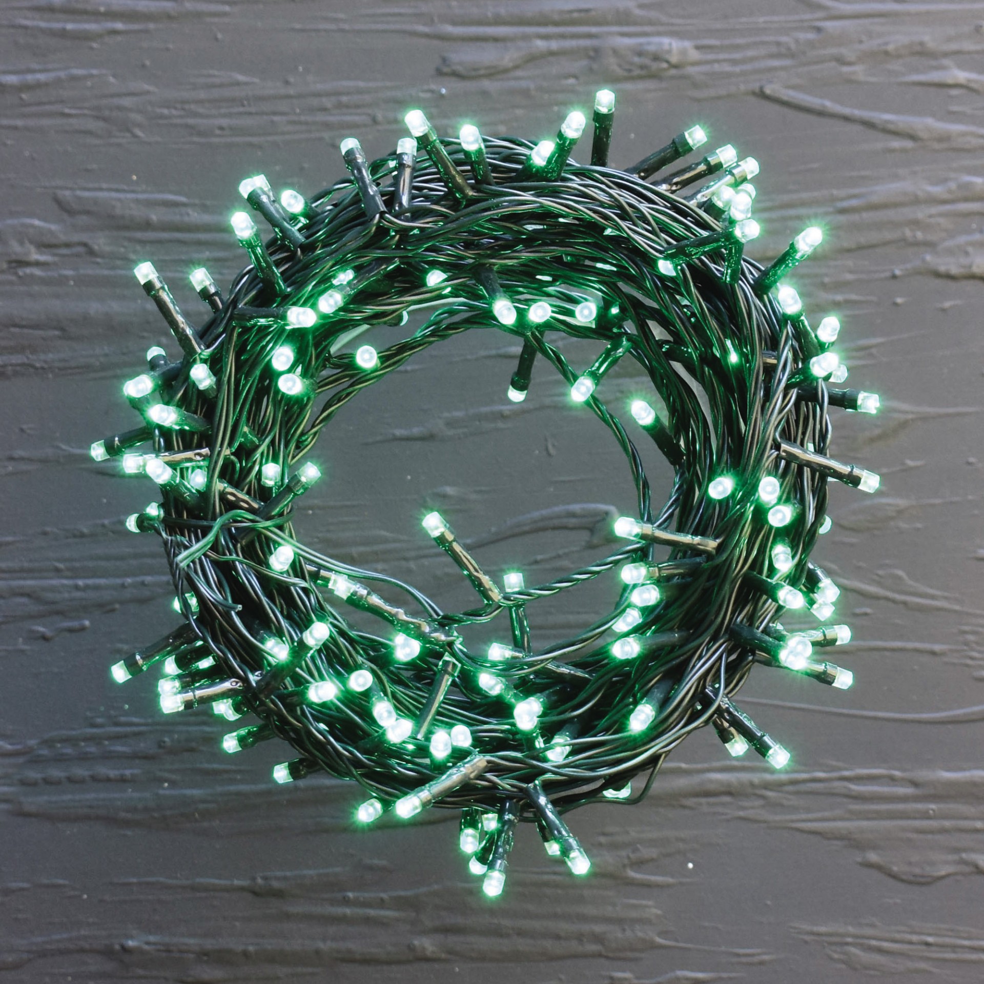 Catena Luminosa Natalizia 12,5m Con 300 LED Rossi | Cavo Verde, 7 Giochi Luce + Memory | Per Interni/Esterni