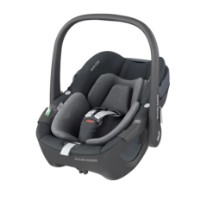 Maxi Cosi Seggiolino Auto Pebble 360 R129 i-Size Roteabile con Pannelli Areazione 40-83cm - Essential Graphite