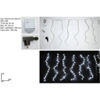 Tenda Luminosa 280cm Bianco Freddo 256 LED