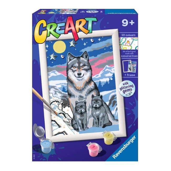 CreArt Lupi al Chiaro di Luna della Ravensburger