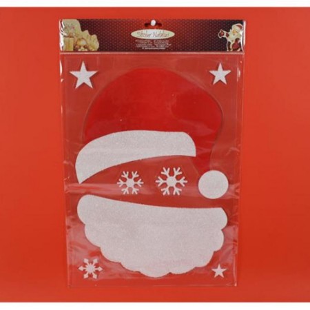 Vetrofania Babbo Natale 40cm