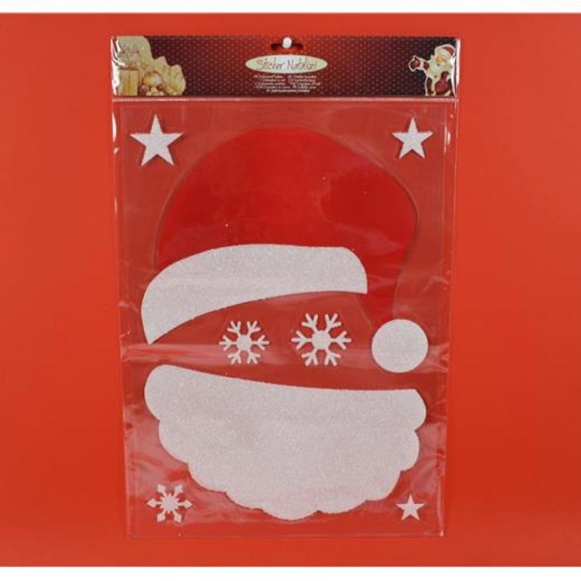 Vetrofania Babbo Natale 40cm