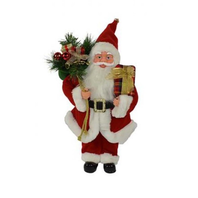 Babbo Natale con Sacco Doni 40cm