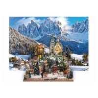 Base Villaggio Natalizio e Presepe 50x38x15cm