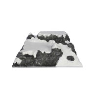Base Mini Pista da Sci per Villaggio Natalizio e Presepe 39x38x14cm