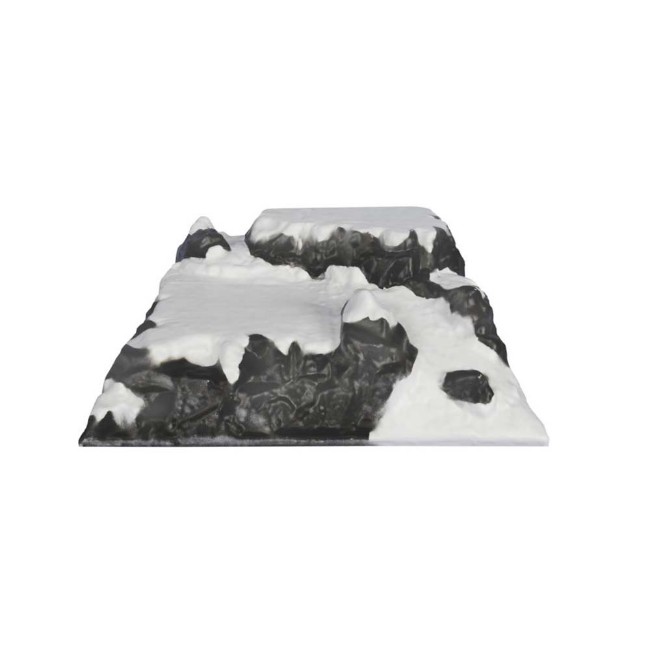 Base Mini Pista da Sci per Villaggio Natalizio e Presepe 39x38x14cm